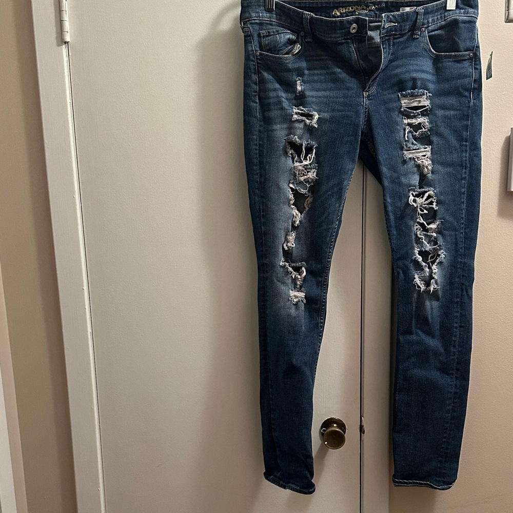 Arizona Ripped Blue Skinny Jeans